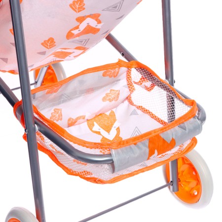 Summer stroller for dolls "Fox", metal frame-6