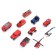Metal machine "Firefighters", set of 10 pcs.