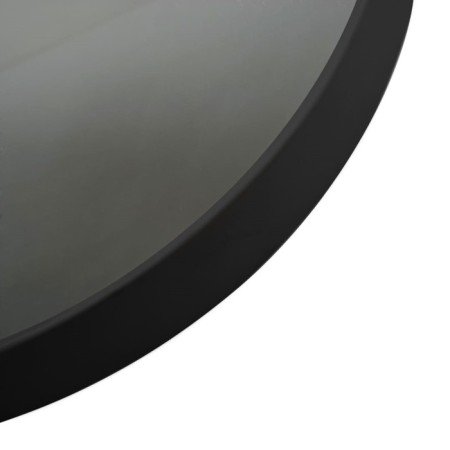 Wall mirror on the Manhattan belt, D = 395 mm, black color-2