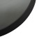 Wall mirror on the Manhattan belt, D = 395 mm, black color