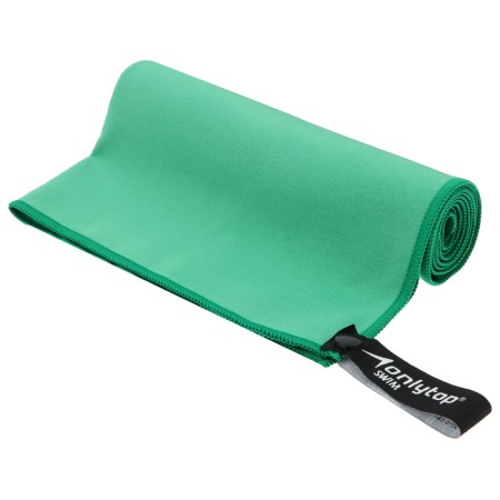 Microfiber towel, size 40x80 cm, green color