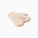 Baby mittens made of Mongolian wool, beige color, river 16