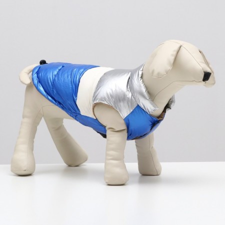 Jacket for dogs with weighting size 14 (DS 32, OG 42, Osh 31), silver-blue