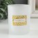 Bank for candles glass "Let dreams come true" 220 ml white, matte 7x7x8.4 cm