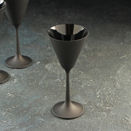 A set of glasses "Pordline", 90 ml, 4 pcs, black color-1
