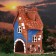 Aroma lace house "Helen", handmade, mix, 12.5 cm