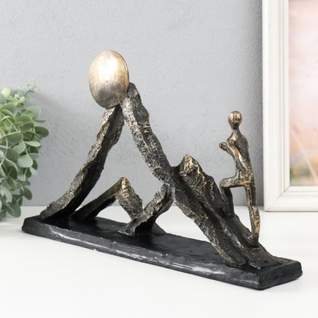 Polystone souvenir "Rise into the mountains" under metal 22.4x36.5x7.5 cm-2