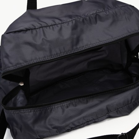 Road bag on a zipper, folding in a cosmetic bag, black color-4