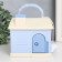 Piggy bank Plastic "House in delicate colors" mix 14x10x13 cm