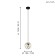 Mirtazza 1x60W chandelier E27