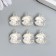 Decor for creativity Metal "Pearl in a shell" set of 6 pcs 1.2x1.2x0.6 cm