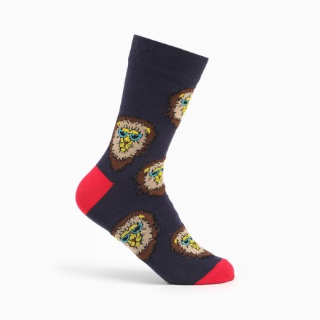 Set of male socks (2 pairs), blue/black color, size 42-43-5