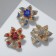 Assorted Brooch Lilia, Mix color (indivisible packing 12 pcs., Price per pcs.)