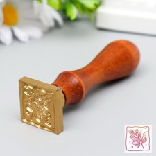 Printing for waxing with a wooden handle 