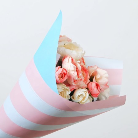 Paper packaging craft white "Happiness", 0.68 x 8 m