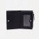 Women's wallet on the button, black color