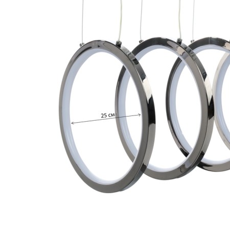 Lamp with DDD "Lorein" LED 60W 3000-6000K black chrome 55.5x25x25-125 cm-18