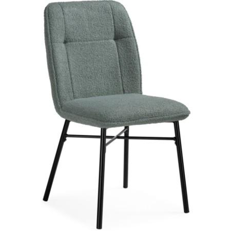 Stool on the metal frame Denis Metal/Builder fabric, black/olive 46x59x87 cm-1