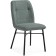 Stool on the metal frame Denis Metal/Builder fabric, black/olive 46x59x87 cm