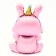 Foil ball 37 "Bunny with cake", pink color