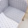 Children's bed underwear "Night", gray color, 112x147, 60x120, 40x60cm