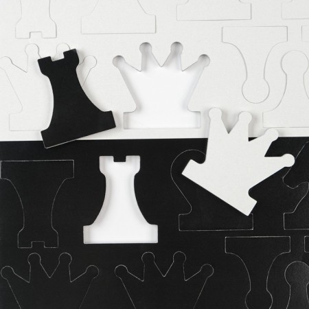 Figures for demonstration chess, king h = 6.3 cm, pawn h = 5.5 cm-2