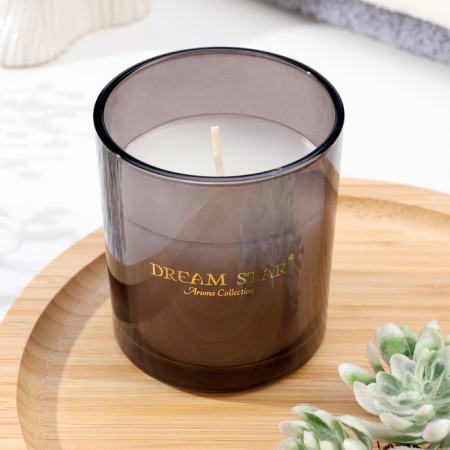 Aromatic candle in a glass "Dream Star", an orange flower, 7x8 cm-1