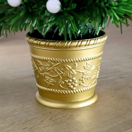 Fibrooptic Christmas tree "light" 60 cm d of the lower tier 35 cm 54 branches-4