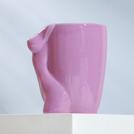 Ceramic "silhouette" purple, 320 ml, purple color-1