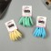 Hair gum "Sport" (set of 6 pcs) Assortment pattern, 4.5 cm, mix