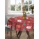 The tablecloth “Santa in snowflakes”, round, Saten, d = 150 cm