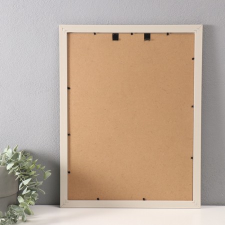 Photo frame plastic 30x40 cm "Basket weaving" white 33.4x43.4 cm-2