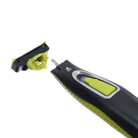 Luazon Ltri-04 hair trimmer, for mustaches/beards, 3 nozzles, battery, black and green-9
