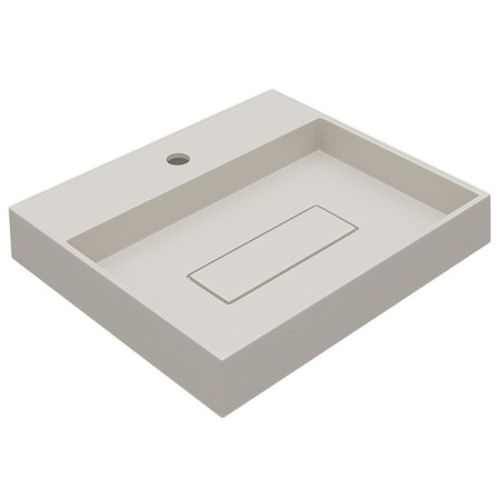 Sink uperwood tanos quartz 50 cm, block quartz, with a decorative lining-3