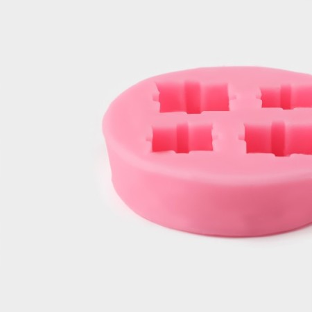 Mold "Gifts", silicone, 5.5 × 1.5 cm, pink color-3