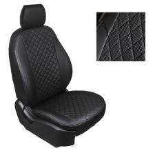Auto -Chelecs from eco -leather rhombus for Hyundai Solaris II SD, ass. 60/40, 2017-n.