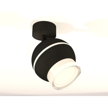 A set of rotary lamps with additional backlight Ambrella Light, Techno, XM1102016, GU5.3, Black Sand Color-1