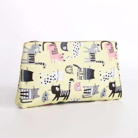 Lightning cosmetic bag, yellow color