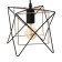 Lamp 669918/1 E27 40W Black-gold 18x18x118 cm