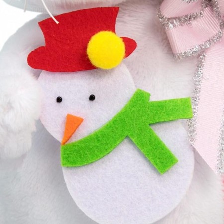 Soft toy "Lee Baby with a toy Snowman", 20 cm-2