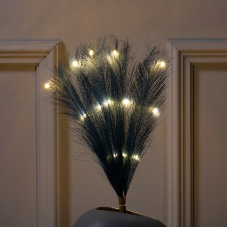 Branch LED azure, 56 cm, 15 LED, AAX2 batteries (not in the kit), warm white glow-1