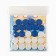 Set for playing 2 in 1 checkers + Mill "Sea", 32 x 32 cm, white and blue checkers