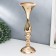 Summary Metal for 1 candle "elegant" gold 38x13x13 cm