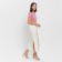 Women's skirt Minaku: Silk pleasure beige color, river 42