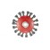 Matrix ushm brush, d = 115 mm, m14, plate, twisted wire 0.5 mm