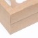 Box for 9 muffins with a window, craft, 25 x 25 x 10 cm
