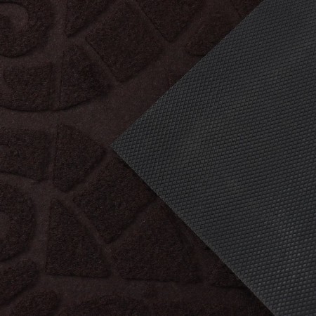 Walcome moisture -free rug without a trim “Welcome. Monogram ", 38 × 59 cm, color mix-3