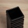 VAZ Coramics Table "Thiago" stripes, 19x9 cm, black