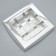 Box for sweets, confectionery packaging, 9 cells, “silver”, 14.7 x 14.7 x 3.5 cm