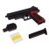 Pneumatic children's pistol "Classic", with a flashlight and a laser